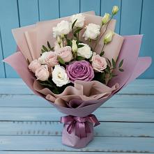Букет цветов из:  Розы и Лизиантусы в Сальске