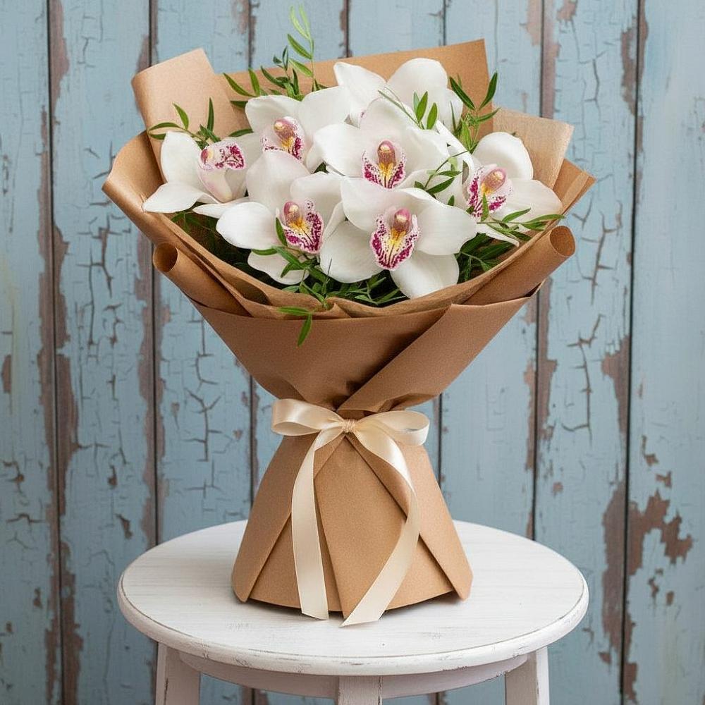 Букет цветов из: Орхидеи и Розы в Сальске