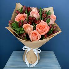 Букет цветов из:  Розы и Альстромерии #REPLACE_PRED# Сальске