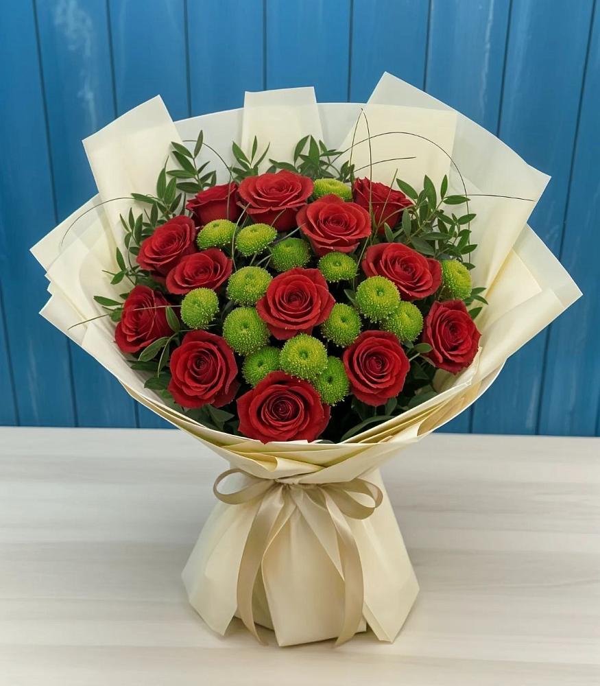 Букет цветов из: Розы и Хризантемы в Сальске