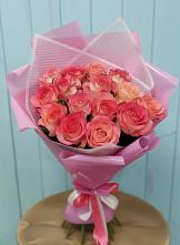 Букет 15 Розовых роз Равель в Сальске